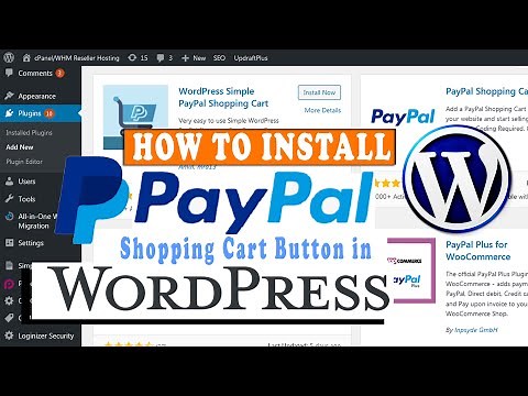 How to Install and configure WordPress simple PayPal shopping cart?