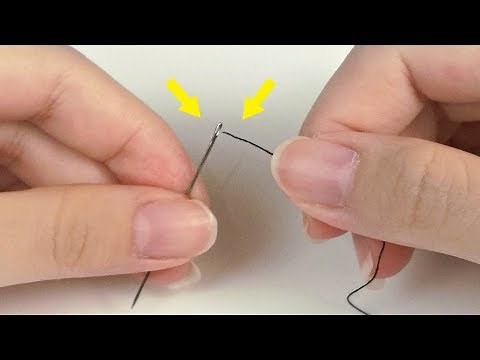 超神奇的穿針引線妙招！10秒內輕輕鬆鬆將線穿過針眼！大家快學起來！