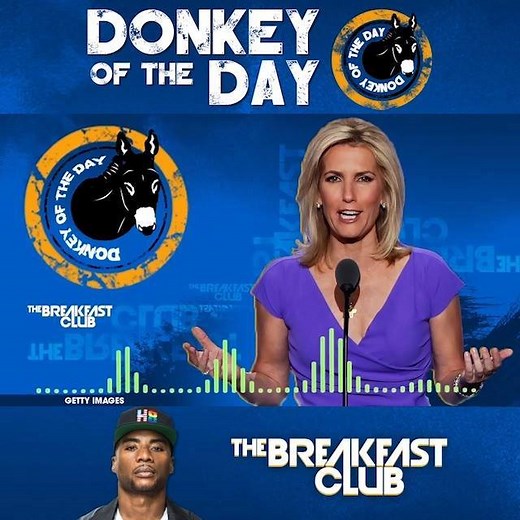 954K views · 12K reactions | #DonkeyOfTheDay: Charlamagne Tha God awards Fox News host Laura Ingraham for sounding like a racist idiot while talking about JAY-Z. | Breakfast Club | Facebook