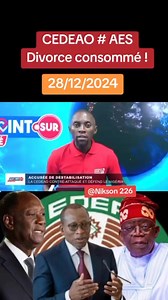 #AES🇳🇪🇧🇫🇲🇱 #CEDEAO C'EST FINI | AC MEDIA ELMAESTRO TV