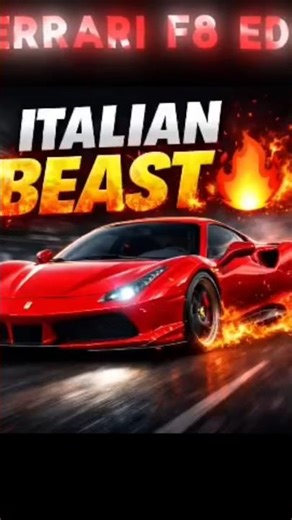 Ferrari F8 Tributo Edit 🏎️ 720HP Twin Turbo Beast | Cinematic Supercar 4K