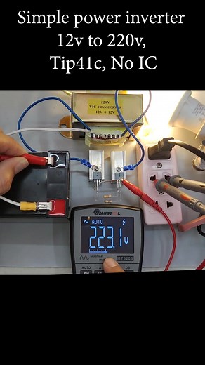 1.9K views · 18 reactions | Onduleur de puissance simple 12v à 220v, Tip41c, Pas de circuit intégré | Abdul Karim Sere | Facebook