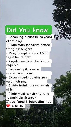 Pilot Career Facts
