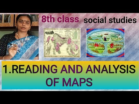 READING AND ANALYSIS OF MAPS, 8th class,social studies ,lesson -1 by Krishna veni