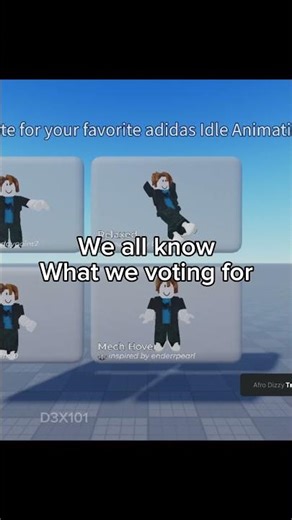 Roblox adidas animation voting thing #roblox #adidas #animation