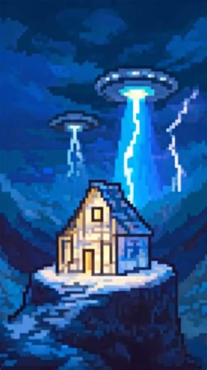 UFO CRASH 8-bit 👽#alien