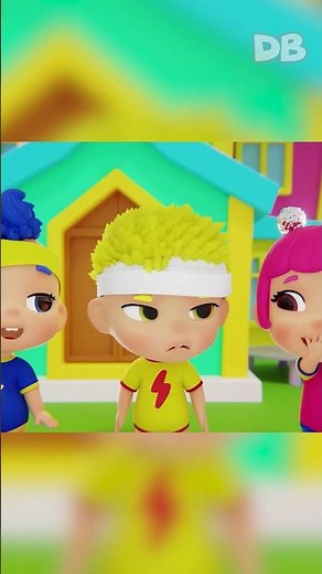 Kids, don't slide down the railing! 🚫 | D Billions Kids Songs #shorts #db