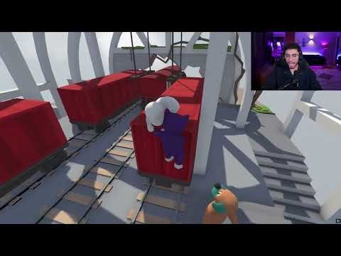 بولتكس مع صحابو لعبة Human Fall Flat