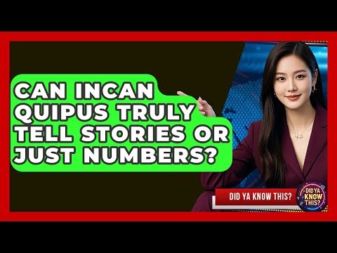 Can Incan Quipus Truly Tell Stories Or Just Numbers? - Did Ya Know This