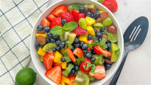 Simple Fruit Salad With Honey-Lime Dressing Recipe - Tasting Table