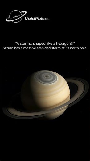 Saturn's Hexagon: IMPOSSIBLE Storm That #space #shorts