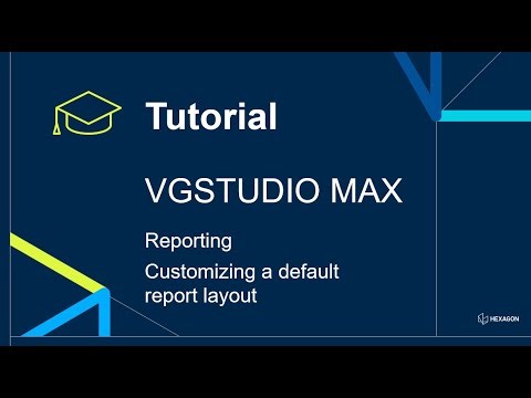 Reporting - Customizing a default report layout