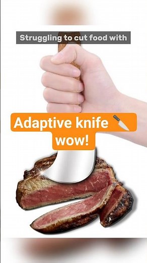 One-Hand Knife Effortless Cutting for Seniors, Injured Hands & Disabilities | Adaptive Kitchen Tool