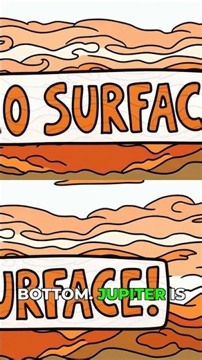 Jupiter's Secret: No Surface, Just Endless Fall #science #facts #animation #space #physics