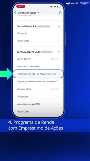 Tutorial Aluguel de Ações.