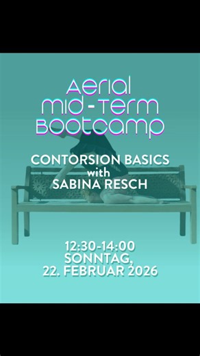 Aerial Infinity on Instagram: "Contortion Basics | 90 Minuten ✨ Für alle, die ihre Flexibilität bewusst, sicher und kontrolliert aufbauen oder vertiefen möchten. Wir arbeiten an effektiven Dehntechniken, grundlegenden Posen & Übergängen: ideal sowohl zum Einstieg als auch, um eine stabile Basis für fortgeschrittene Elemente zu festigen. Sabina begleitet dich Schritt für Schritt und passt die Übungen individuell an dein Level an 🤍 #flexibility #stretching #mobilitytraining #aerial #movement"