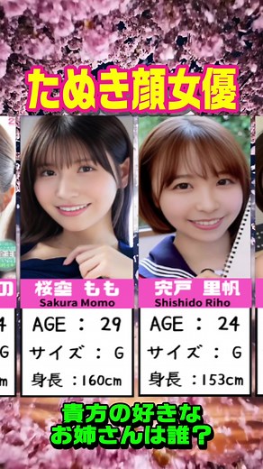 たぬき顔ヒロイン8選💕💕💕 #桜空もも #宍戸里帆 #青空ひかり