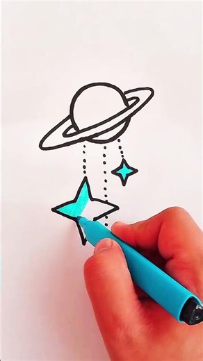 Easy Planet Drawing 🌍 | Step by Step