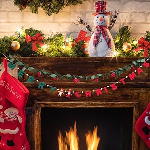 Handmade Merry Christmas Felt Holiday Garland -hand Felted Merry Christmas Holiday Garland-5 Ft-60"-santa & Reindeer Felt Christmas Garland - Etsy