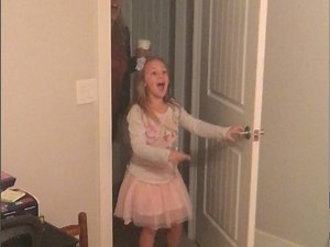 216K views · 3K reactions | 7-year old Bali asked her dad for a BIG surprise. Watch her priceless reaction! | Crock Pot Girl | Facebook