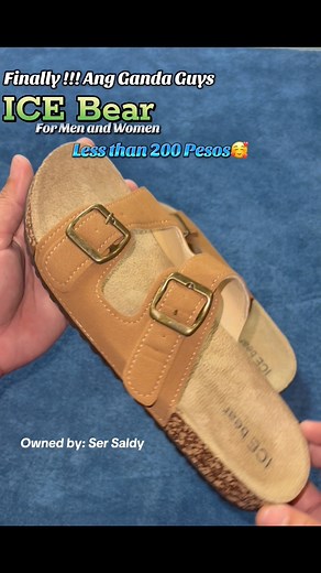 Ganda neto! For Men and women😍 You can wear This anywhere | ICE Bear Slipper | Premium quality Material and elegant Design #icebear #sandals #icebearsandals #sandalsunisex #unisexslippers @highlight Click the link in comment section to Order | Ser Zaldy