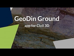 Extended demo of GeoDin Ground: how to see below the ground in Civil 3D with GeoDin database