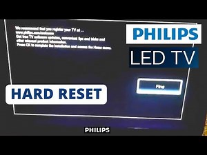 How to Reset PHILIPS Smart TV to Factory Settings || Hard Reset a PHILIPS Smart TV