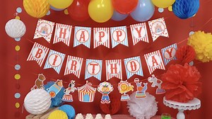 Watch Circus Birthday Party Decorations Kit on Amazon Live