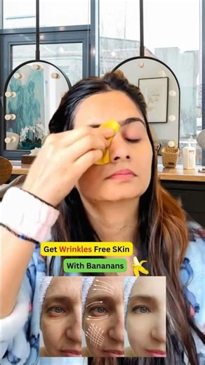 This Banana Peel Trick Works Better Than Botox? #wrinkles #diy