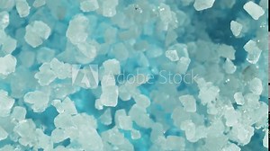 Super slow motion of exploding crushed ice, top view shot. Filmed on high speed cinema camera, 1000fps.