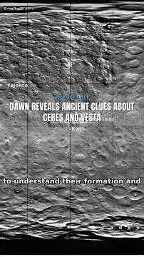 Dawn reveals ancient clues about Ceres and Vesta