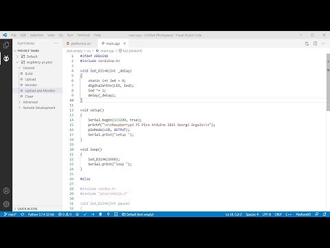 Raspberry Pi Pico RP2040 - PlatformIO & Arduino