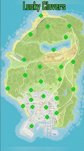 GTA Online Lucky Clovers location map spawn