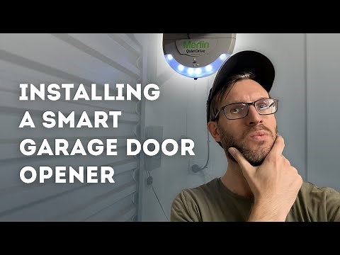 Installing a Meross Smart Wifi Garage Door Controller onto a Merlin Quietdrive roller door.