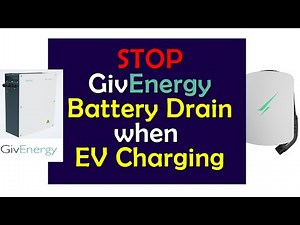 Stop GivEnergy Battery Drain when EV Charging. I show you how.