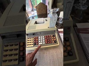 Vintage Victor 4900 programmable calculator: Demo