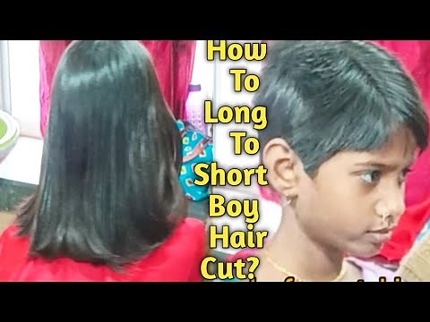 How To Long To Short Boy Cut || Hair Cut Tutorial || Girls To Boy Hair Cut @SwapnasLife28