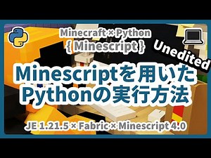 2分で分かるMinescriptを使ったPythonの実行方法