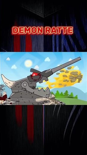 Ratte vs all tanks compassion #vs#cartoon #tank #ratte