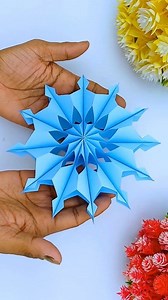 26K views · 200 reactions | 3D Paper snowflake cutting easy❄ #reels #reelsvideo #crafts #snowflakes | Creative Art & Craft Ideas | Facebook