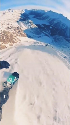 Snowboarding POV 🏂 Highest Mountain Freeride ⛰️ Snowboard Epic Moments With Snow Powder ❄️