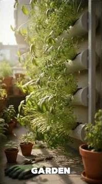 PVC Pipe Vertical Herb Garden – Grow Herbs in ANY Small Space!!!