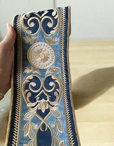 Fabric Trim With Embroidery Thread, Premium Quality 3D Edge Curtain Border Tape Curtain Trim, Embroidery Trim Border Trim, 1 Yard - Etsy UK