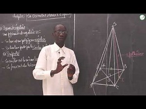 Course - Third - Mathematics: Geometry in space / Regular / irregular pyramid