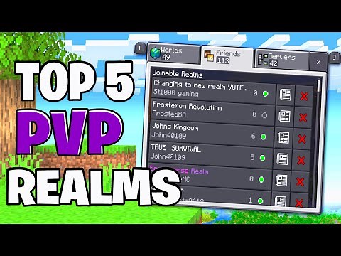 Top 5 BEST PvP Realms For Minecraft Bedrock 1.21! - REALM CODES