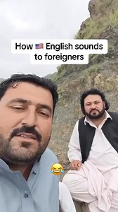Man mimics how English sounds to non-English speakers