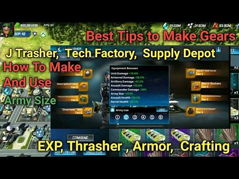 War Planet Online: How to Use and Check Gears, Army Size, Crafting - (Hindi/with English Subtitles)