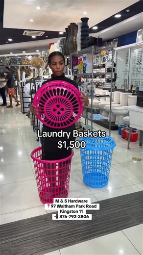 23 reactions | 狀 Make laundry day look good! Our stylish laundry baskets keep your space neat, tidy, and organized while adding that modern touch . Who knew laundry could feel this chic?   M & S Hardware – 97 Waltham Park Rd, Kingston 11  WhatsApp 876-792-2806 #laundry #laundryday #laundryroom #laundrytime #laundrybasket #laundrymadeeasy #laundryvibes | M & S Hardware | Facebook