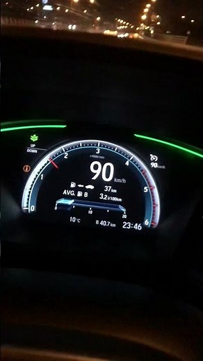 Honda Civic 1.6 i dtec Yakıt tüketimi ( tasarruf testi) Konyada test ettim düz yol #civic #dizel