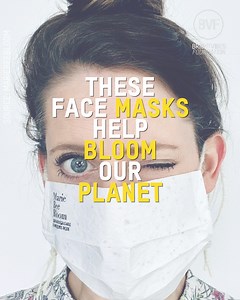 970K views · 283 reactions | Here’s a novel opportunity to make bees  happy and give something back to nature: 100% biodegradable face masks  with flower  seeds. | BrightVibes | Facebook